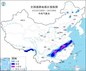 长江中下游及广西贵州有暴雨灾害中高风险 多地启动应急响应