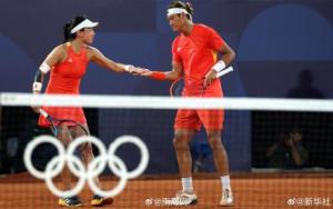 中国网球混双首枚奥运奖牌 历史性银牌壮举