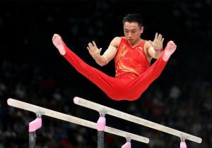 张博恒双杠第4 中国体操双保险闪耀赛场