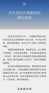 極氪回應(yīng)深圳一輛009起火燃燒 事故致乘客受傷