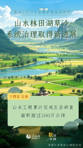 6組數(shù)據(jù)看2024年生態(tài)保護(hù)修復(fù)成績單 治理成效顯著