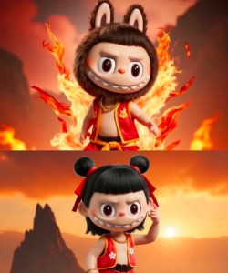 又丑又萌,！Labubu跟魔童長的真像