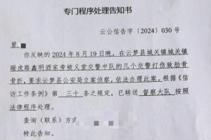 當(dāng)?shù)鼗貞?yīng)男子稱被交警打斷9根肋骨 成立聯(lián)合專班調(diào)查
