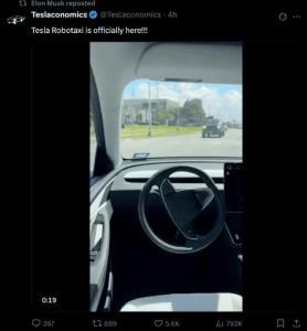 馬斯克Robotaxi團隊曝光 華人工程師掌鏡