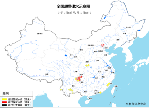 全國(guó)多地25條河流發(fā)生超警以上洪水 多河段水位創(chuàng)歷史新高