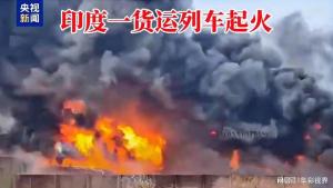 印度一貨運列車起火 現(xiàn)場火光沖天引發(fā)關(guān)注