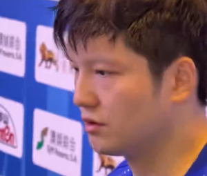 樊振东赢球后不忘吐槽自己 第四局想当然了