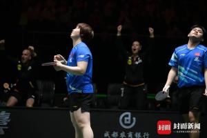 乒乓混团世界杯：中国8-4力克德国，王楚钦经历小插曲