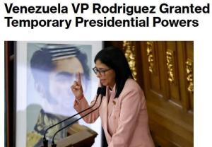 委内瑞拉副总统表态 谴责美国干预行动