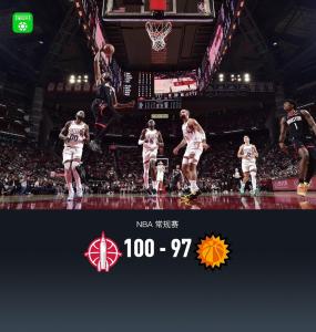 杜兰特绝杀太阳 火箭险胜夺胜利