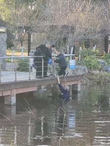 老兵跳水救人 群众接力相助 寒冬里的温暖光芒
