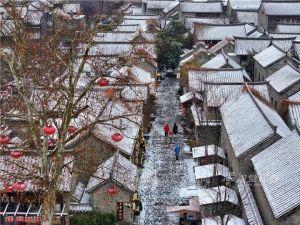 南京加入下雪群聊 江苏多地银装素裹