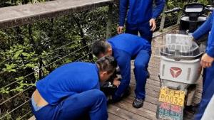 少年公园内骑电动车摔倒 消防员救人 争分夺秒人力接力救援