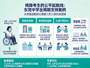 女孩坐轮椅求学3年高考考641分，东莞中学的专属照料起到多大作用？