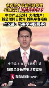 新西兰外长要华裔议员“滚回自己国家” 中方回应 两国高层齐发声