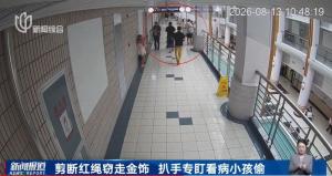 男子拿剪刀尾随就医儿童被刑拘 医院扒窃案告破