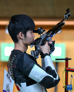 中国队男子10米气步枪破纪录夺金 团体赛创辉煌