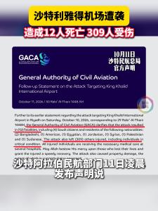沙特主导联军称利雅得机场航站楼遭袭 恐怖袭击致伤亡