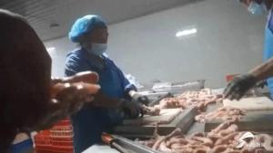 烤肠、牛肉丸、水饺里的“隐身肉”：鸡脖泥食品日加工数十吨流向全国