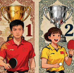 国乒男女单把持天下前二！中国乒乓球队在男女单打边界合手续领跑大家