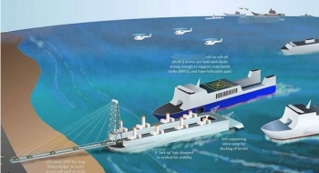 神秘特种驳船现身，让重装部队登陆“脚不沾水”？