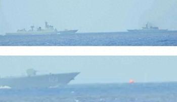 中国052D在冲之鸟礁海域实弹射击，日本急了