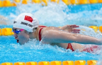 东京奥运会女子100米蝶泳 张雨霏摘银