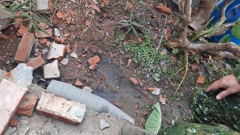 画面曝光!台陆军炮弹误落民宅 三户民宅受损