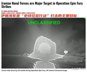 美潜艇击沉伊朗军舰已致87死 灰色地带冲突升级