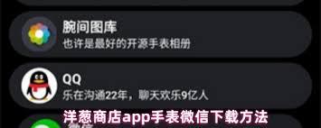 洋葱商店如何下载手表微信