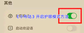 小布咕如何设置护眼模式