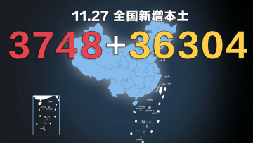 全国疫情动态地图：11月27日新增本土确诊3748例