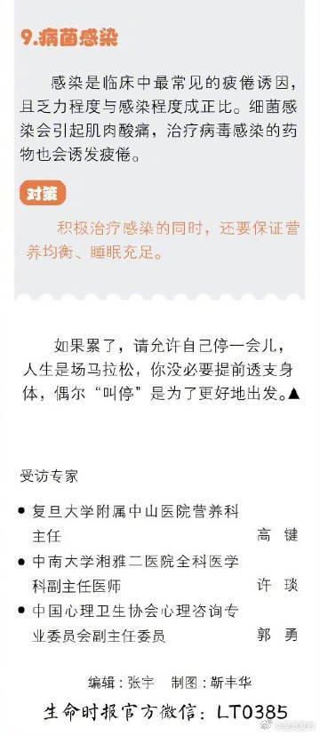 经常感觉累可能是慢性疲劳 当代人的常态与警示