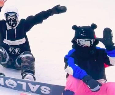 李小璐和已婚男主持滑雪 一路说笑被吐槽关系亲密