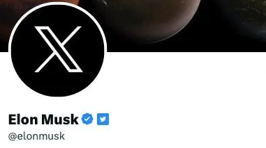 马斯克将个人推特头像更换为“X”标志图片 