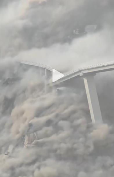 四川阿坝红旗特大桥垮塌 1月刚合龙