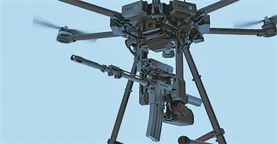 无人机装机枪图片