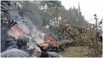 印军一架直升机坠毁 国防参谋长在机上 已入院治疗