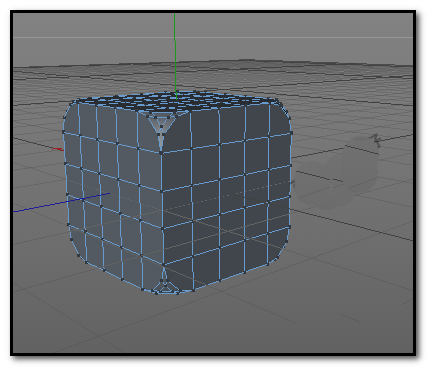 c4d立方体制作倒角