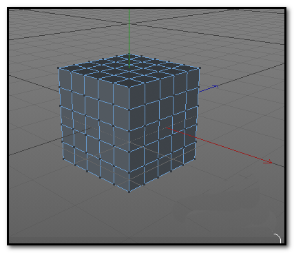 c4d立方体制作倒角