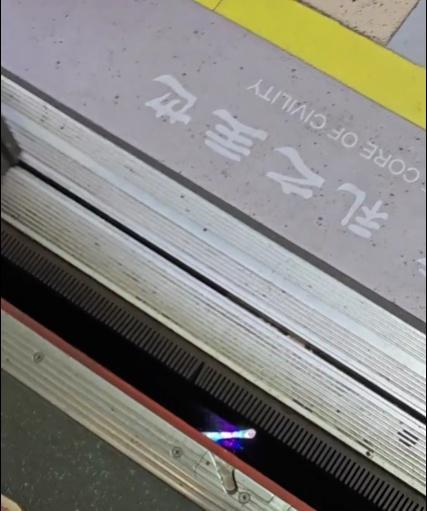 一女子手机不慎掉入地铁轨道