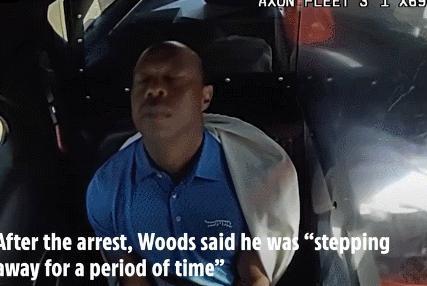 “老虎”伍兹被捕画面曝光 高尔夫巨星翻车被抓