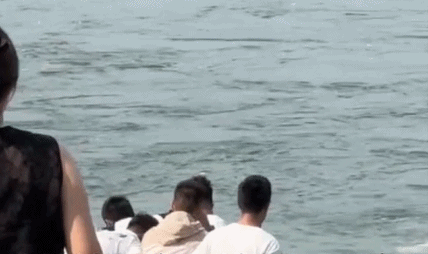 男子跳河救起落水母子逆流游上岸