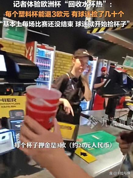 小男孩看欧洲杯靠捡杯子赚回1000元 每提交一个塑料杯可获得3欧元