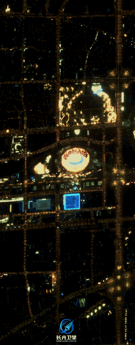 再次惊艳世界！卫星视角俯瞰北京冬奥会的震撼闭幕夜