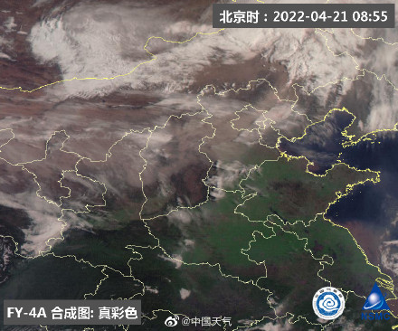 沙尘来了!北京高空区域开始泛黄，空气里充满土味
