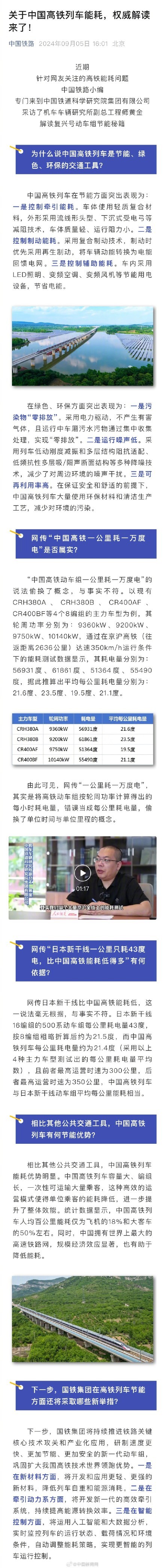 💰欢迎进入🎲官方正版✅高铁一公里耗一万度电？官方辟谣 能耗数据不实