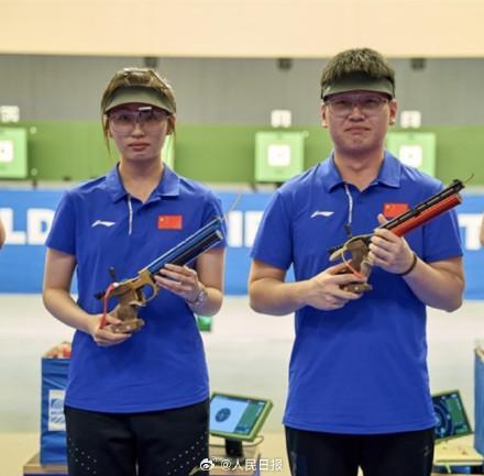 中国步手枪队射击世界杯金牌榜第一