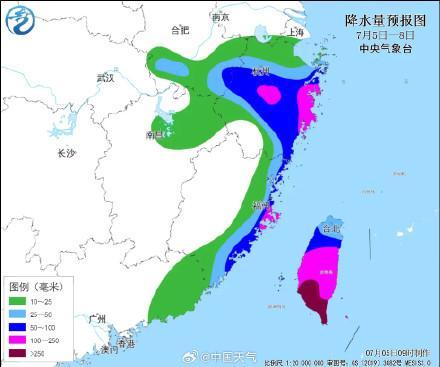 臺(tái)風(fēng)丹娜絲將橫掃浙閩臺(tái) 風(fēng)雨影響不確定性存