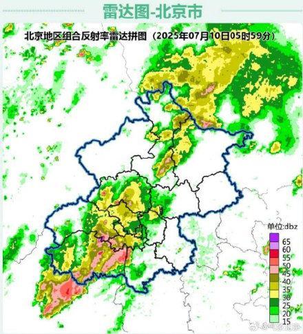 北京早高峰遇到大雨